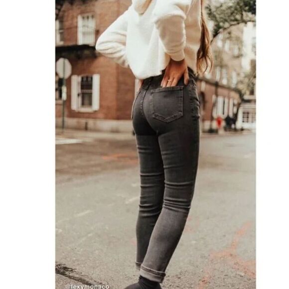 BDG Girlfriend High Rise Gray Jeans Urban Outfitters Women's Size 29 - Picture 1 of 13